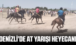 Denizli'deki at yarışları nefes kesti!