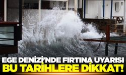 Ege Denizi'nde fırtına bekleniyor!
