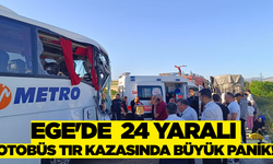Ege'de Zincirleme Trafik Kazası: 24 Yaralı