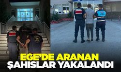 Ege'de aranan şahıslar yakayı ele verdi