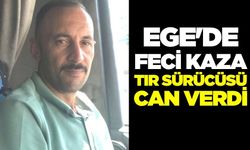 Ege'de feci kaza: Tır sürücüsü hayatını kaybetti