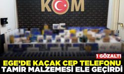 Ege'de şüpheli araçtan kaçak malzemeler çıktı