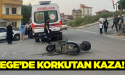 Kütahya'da otomobil ile motosiklet çarpıştı: 1 yaralı