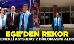 Ege'de yaşayan Emekli Astsubaydan gururlandıran tablo
