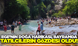 Ege'nin saklı cenneti: Bayram tatilinde ziyaretçi akınına uğradı!