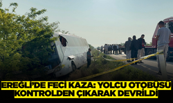 Konya Ereğli’de Yolcu Otobüsü Şarampole Devrildi: 1 Ölü, 23 Yaralı