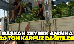 Manisa'da Ferdi Zeyrek için vefa! Ücretsiz 20 ton karpuz dağıtıldı!
