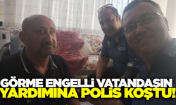 Aydın'da polisler, görme engelli vatandaşın yardımına koştu!
