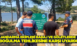 Jandarma Çine'de boğulma vakalarına karşı vatandaşları uyardı!
