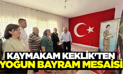 Kaymakam Keklik'ten yoğun bayram mesaisi