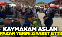 Kaymakam Aslan, pazar esnafı ve vatandaşlarla bir araya geldi!