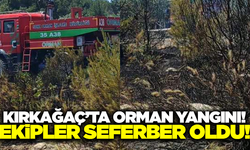 Kırkağaç'ta orman yangını: Ekiplerin müdahalesi sürüyor!