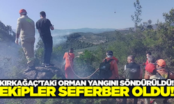 Kırkağaç'taki orman yangını ekiplerin müdahalesiyle söndürüldü!