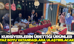 El emeği göz nuru ürünler Zafer Meydanı'nda satışa sunuldu