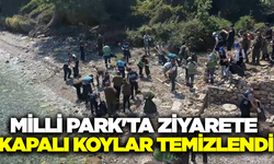 Kuşadası Milli Parkı'nda kıyı temizliği: 4 römork atık toplandı!