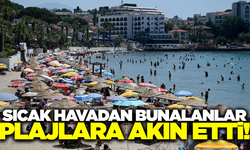 Termometreler 38 dereceyi gördü, plajlar akın akın doldu