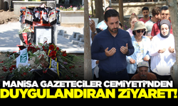 Manisa Gazeteciler Cemiyeti'nden duygulandıran ziyaret