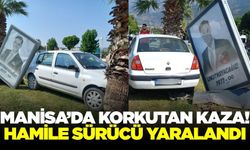 Manisa'da feci kaza: Hamile kadın yaralandı!