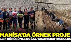 Manisa'da okul bahçesi "Doğal Yaşam Sınıfı" oldu
