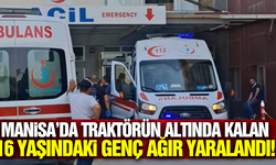 Manisa'da traktör kazası: 16 yaşındaki sürücü ağır yaralandı!