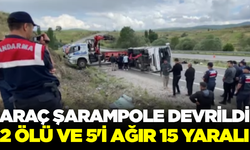 Midibüs şarampole yuvarlandı: 2 ölü, 15 yaralı
