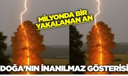 Milyon da bir an! Görüntüsüyle büyüledi...