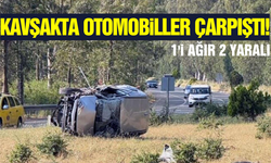 Muğla'da iki otomobil çarpıştı: 1'i ağır 2 yaralı