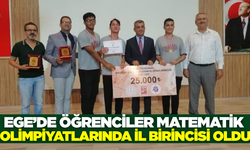 Kuşadalı öğrenciler Matematik Olimpiyatlarında il birincisi oldu
