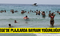 Aydın'da tatilciler plaja akın etti