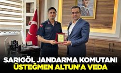 Sarıgöl İlçe Jandarma Komutanı’na veda