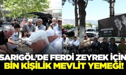 Sarıgöl'de Zeyrek için Mevlit yemeği