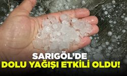 Sarıgöl’de dolu yağışı etkili oldu! Üzüm üreticileri tedirgin