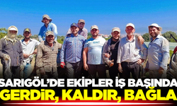 Sarıgöl'de ekipler örtü için kuruldu