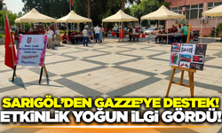 Sarıgöl'den Gazze'ye destek eli!