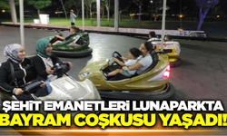 Şehit ve gazi çocukları bayram sevinci Turgutlu Lunapark'ta yaşandı