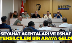 Kuşadası'nda seyahat acentaları ve esnaf temsilcileri buluştu