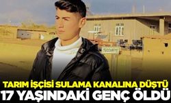 Tarım işçisi sulama kanalına düştü