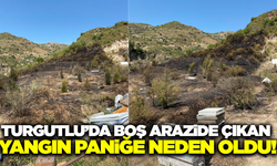 Turgutlu'da yangın paniği: Ormanlık alana sıçramadan söndürüldü!