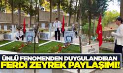 Ünlü fenomen Başkan Zeyrek'in kabrini ziyaret etti!