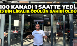1 saatte 100 kanat yedi, 15 bin lira kazandı