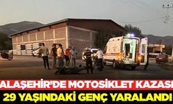 Alaşehir'de motosiklet kazası: 1 yaralı