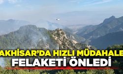 Manisa Akhisar'daki orman yangını kontrol altında