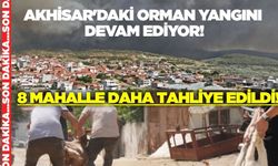 Akhisar'da orman yangını devam ediyor