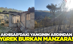 Akhisar'daki yangında acı manzara!