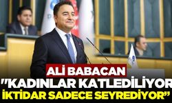 Ali Babacan, "İktidar sadece seyrediyor, bu utanç sizin"