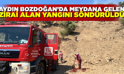 Bozdoğan'da meydana gelen zirai alan yangını söndürüldü