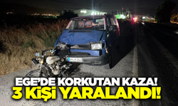 Aydın'da minibüs motosiklete çarptı: 3 yaralı
