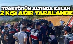 Balıkesir'de traktör devrildi: 2 kişi ağır yaralı