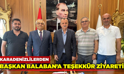 Karadenizlilerden Başkan Balaban’a teşekkür ziyareti