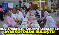 Başkan Kumral huzurevi sakinleri ile aynı sofrada bir araya geldi
